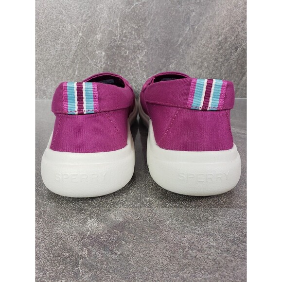 Sperry Recycled Sneakers Womens 8 M Fushsia Captain's Moc Slip Ons Shoes - Picture 5 of 12